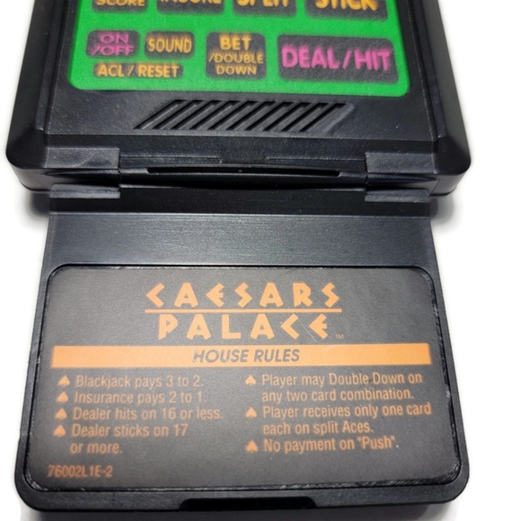 1993 Tiger Caesars Palace Blackjack Electronic Handheld - Works - Picture 4 of 8